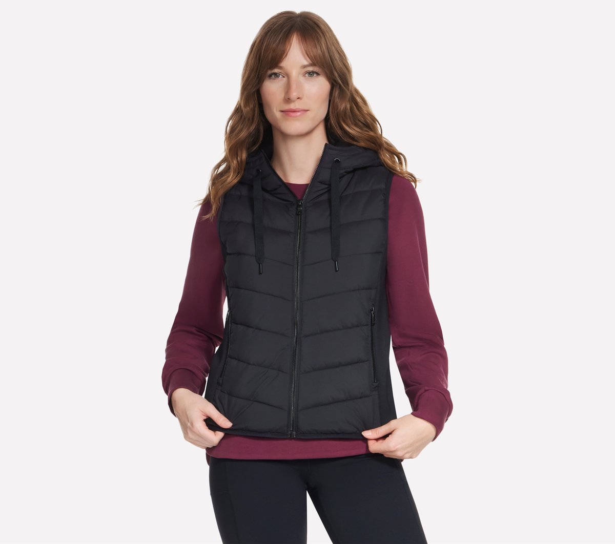 Performance Elite Cozy Fit Hooded Vest Women Skechers for sale
