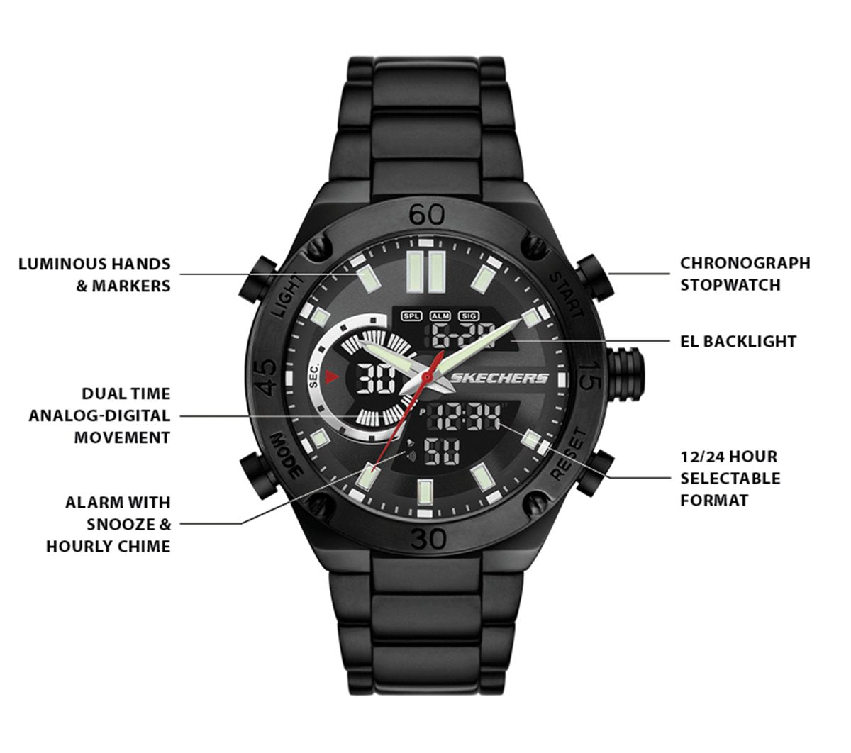 Analog Chrono Watch Men Skechers on sale
