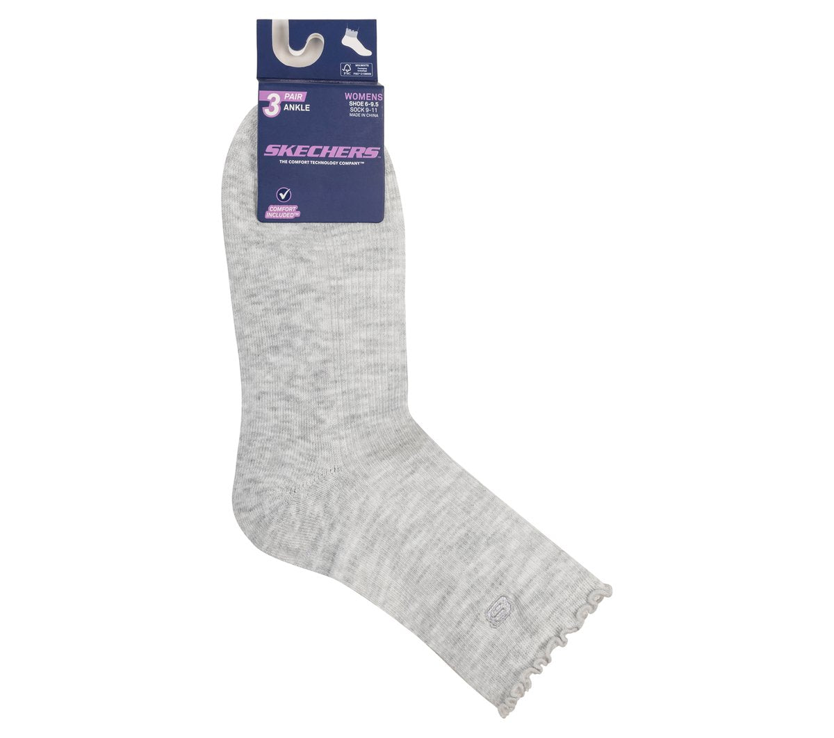 3 Pack Women's Ankle Lettuce Socks Women Skechers outlet