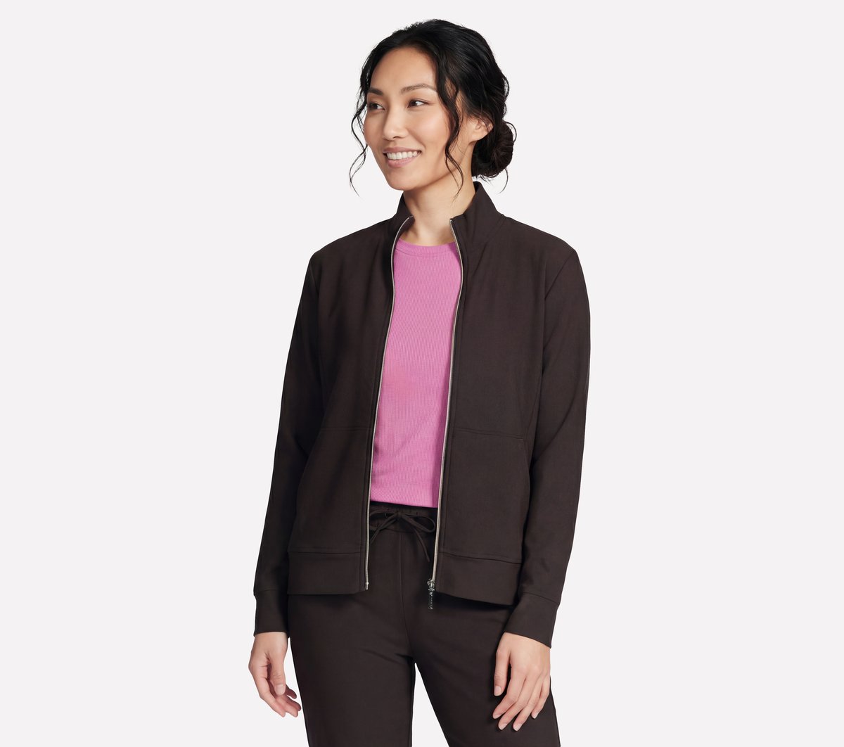 GO Luxe Rib Everyday Full Zip Jacket Women Skechers outlet
