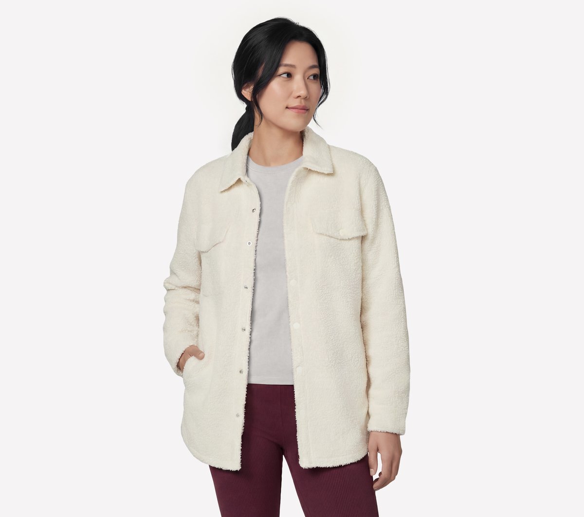 Sherpa Shacket Women Skechers for sale