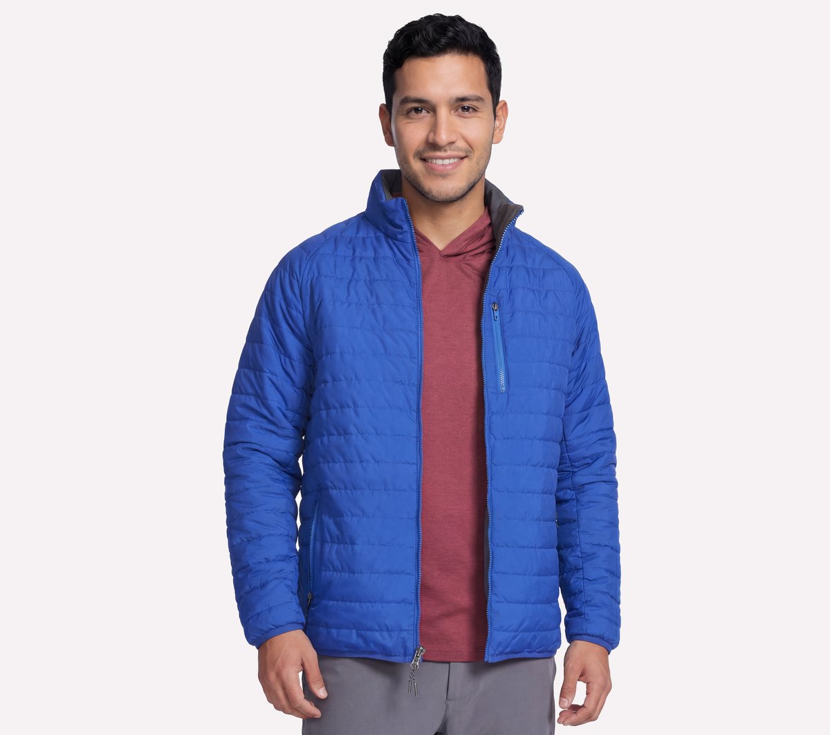 GO SHIELD Cozy Fit Altitude Reversible Jacket Men Skechers discount