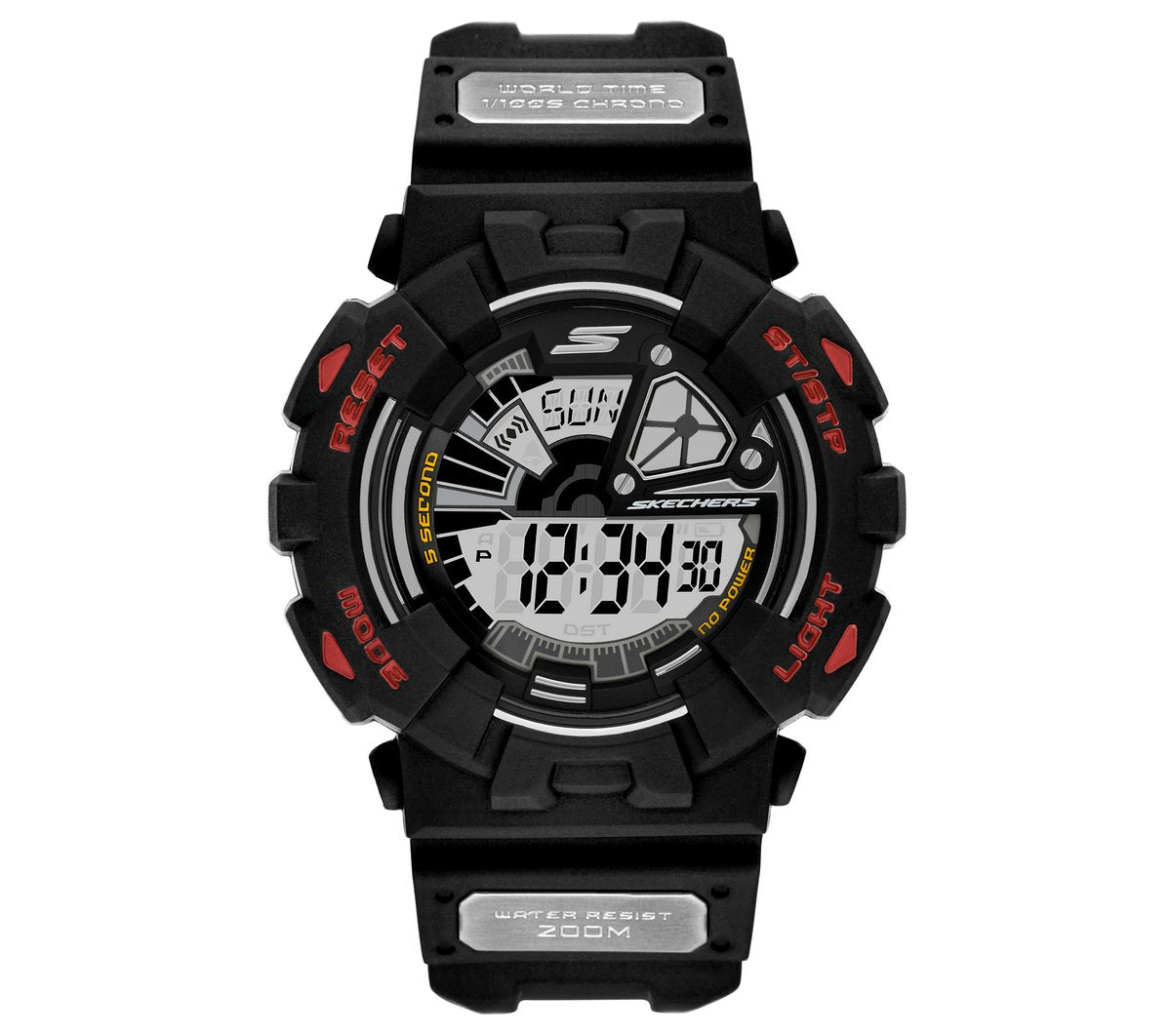 Digital Black Watch Men Skechers discount