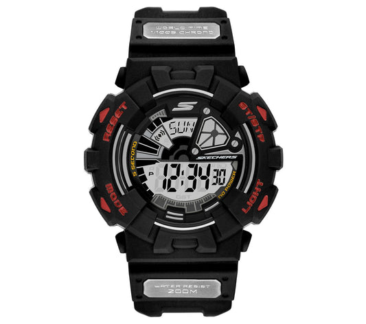 Digital Black Watch Men Skechers discount