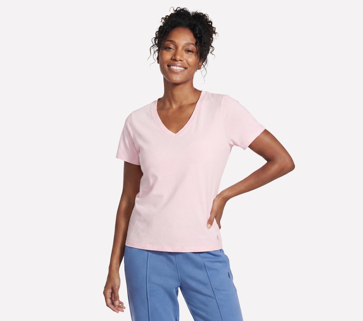 Pima V-Neck Tee Women Skechers us