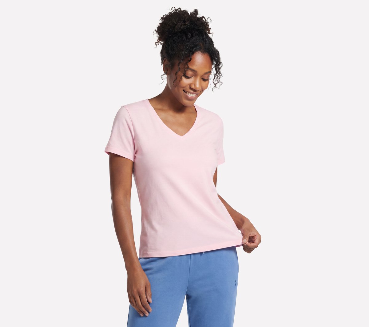 Pima V-Neck Tee Women Skechers us