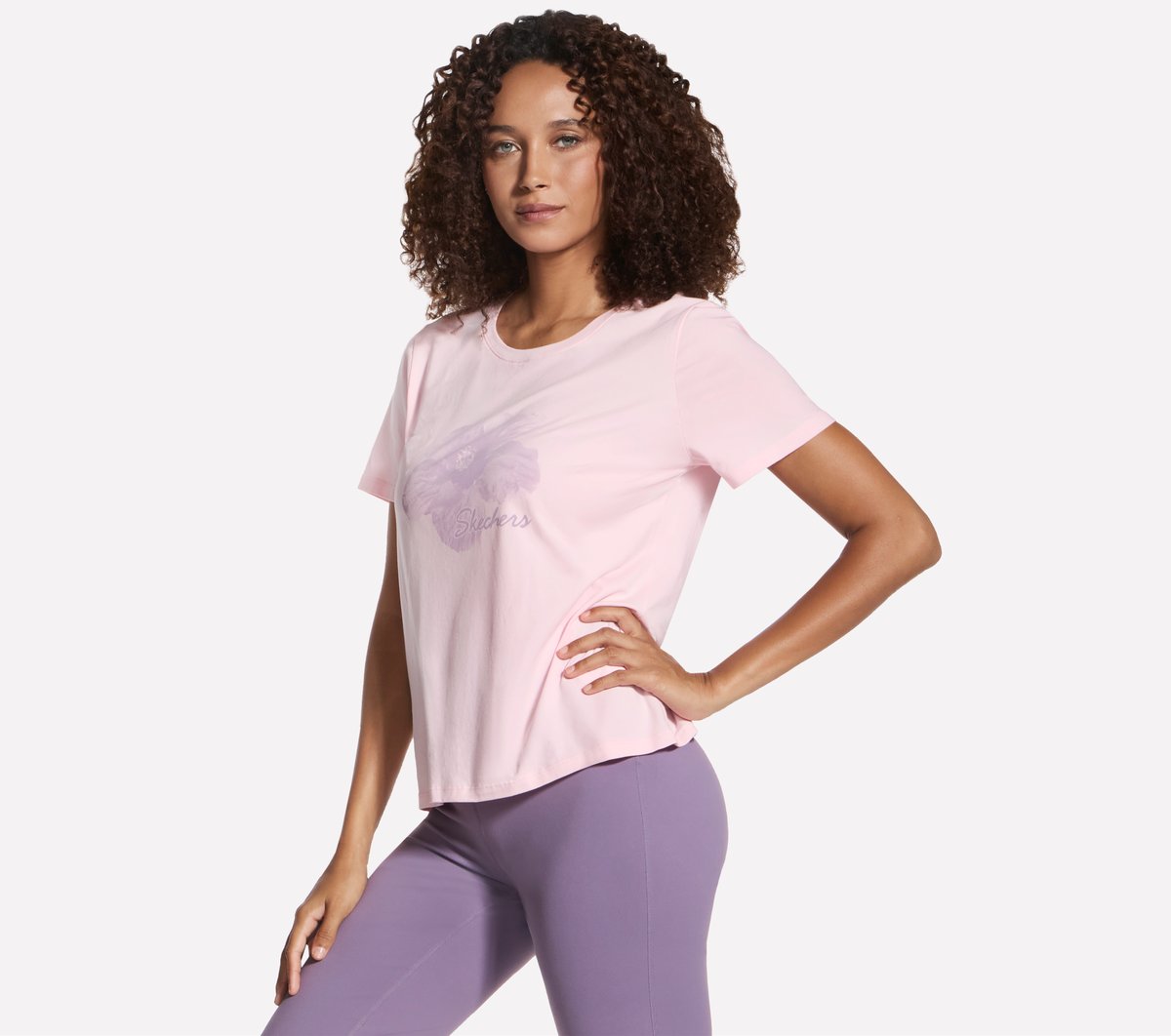 Hibiscus Short Sleeve Tee Women Skechers sale