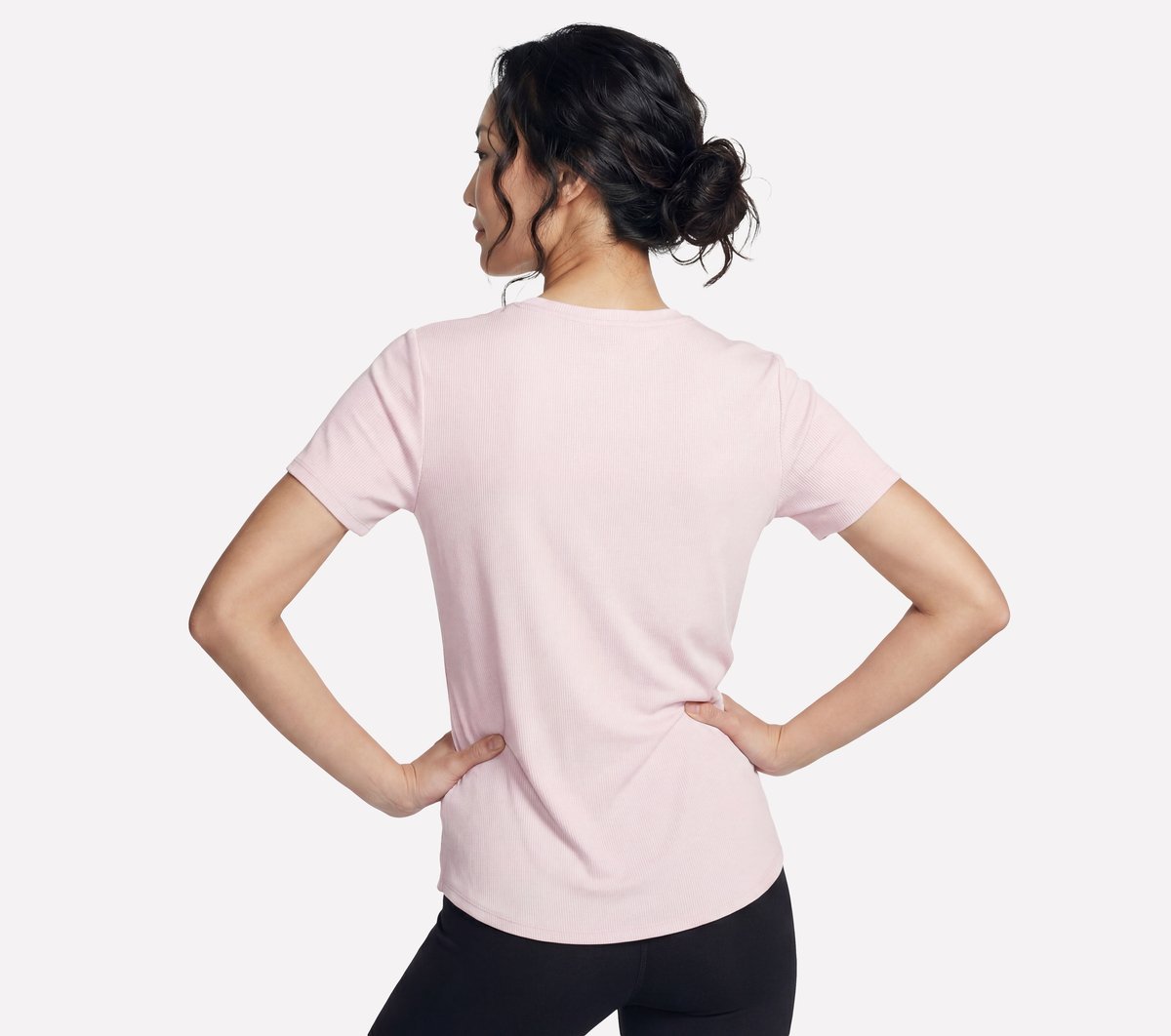 GO WALK Luxe Rib Tee Women Skechers discount