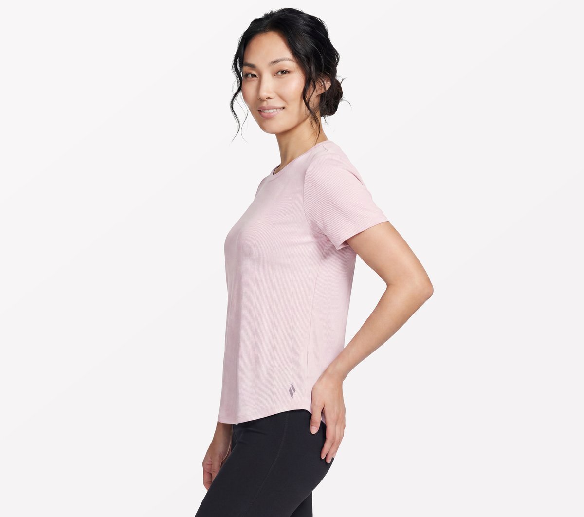 GO WALK Luxe Rib Tee Women Skechers discount
