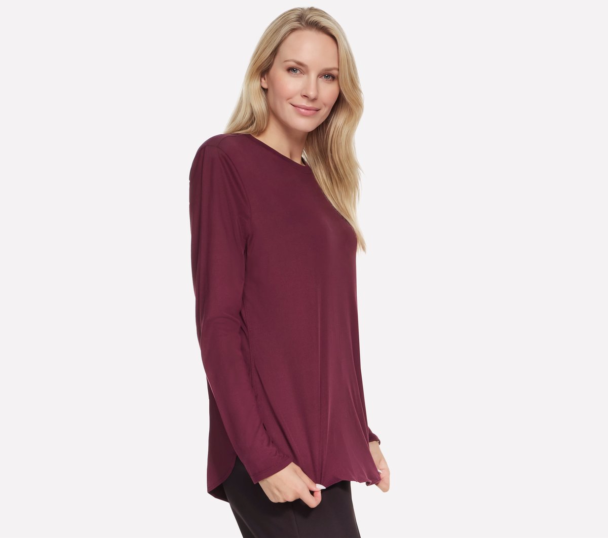 GO DRI Swift Long Sleeve Tunic Crew Women Skechers us
