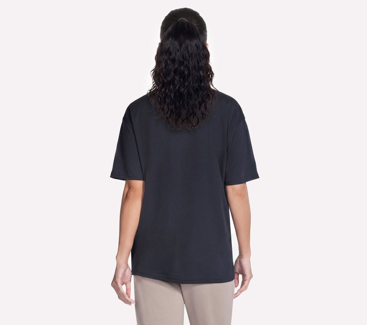 Script Diamond Studded Short Sleeve Tee Women Skechers us