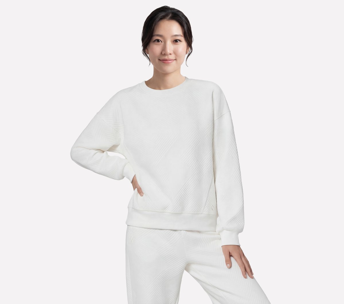 Downtown Cozy Fit Long Sleeve Crew Women Skechers for sale