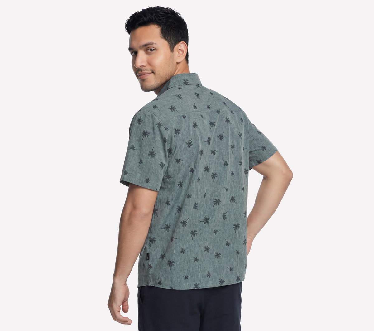 The GO WALK Air Printed Short Sleeve Shirt Men Skechers sale