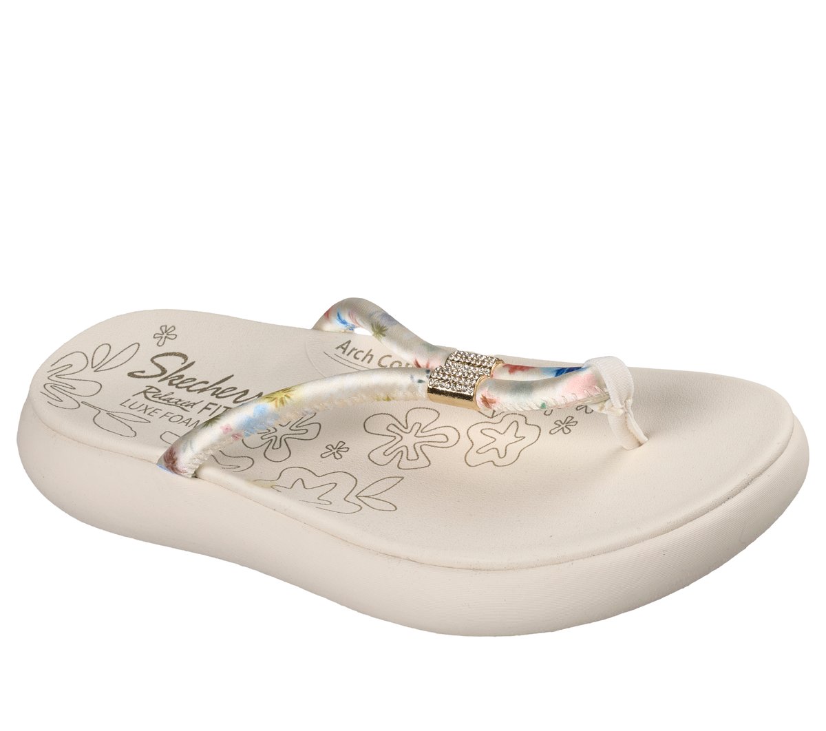 Slide-Ups Relaxed Fit: Asana Luxe - Vibrant Beauty Women Skechers discount