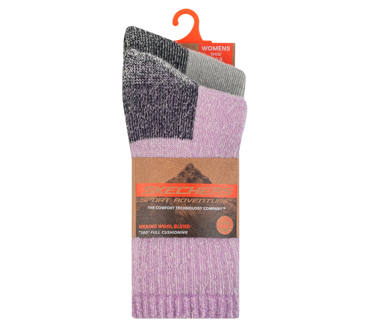 2 Pack Women's Crew Wool Socks Women Skechers discount