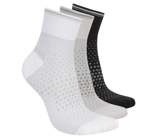 3 Pack Women's Reflective Performance Quarter Socks Women Skechers sale