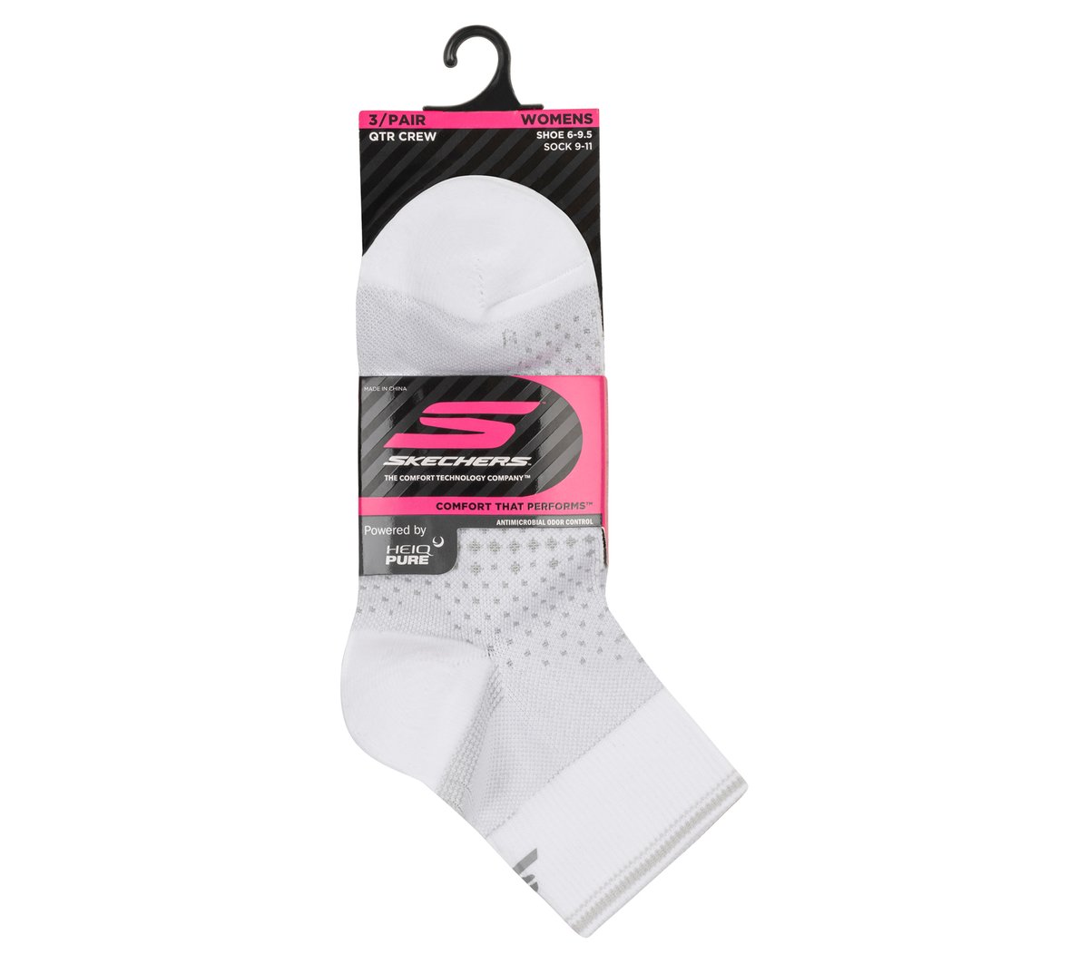 3 Pack Women's Reflective Performance Quarter Socks Women Skechers sale
