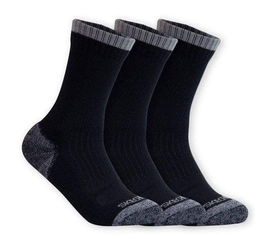 3 Pack Half Terry Work Crew Socks Women|Men Skechers us