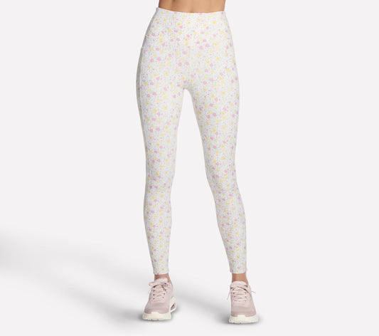 GO WALK Rib Floral Full Length High-Waisted Legging Women Skechers us