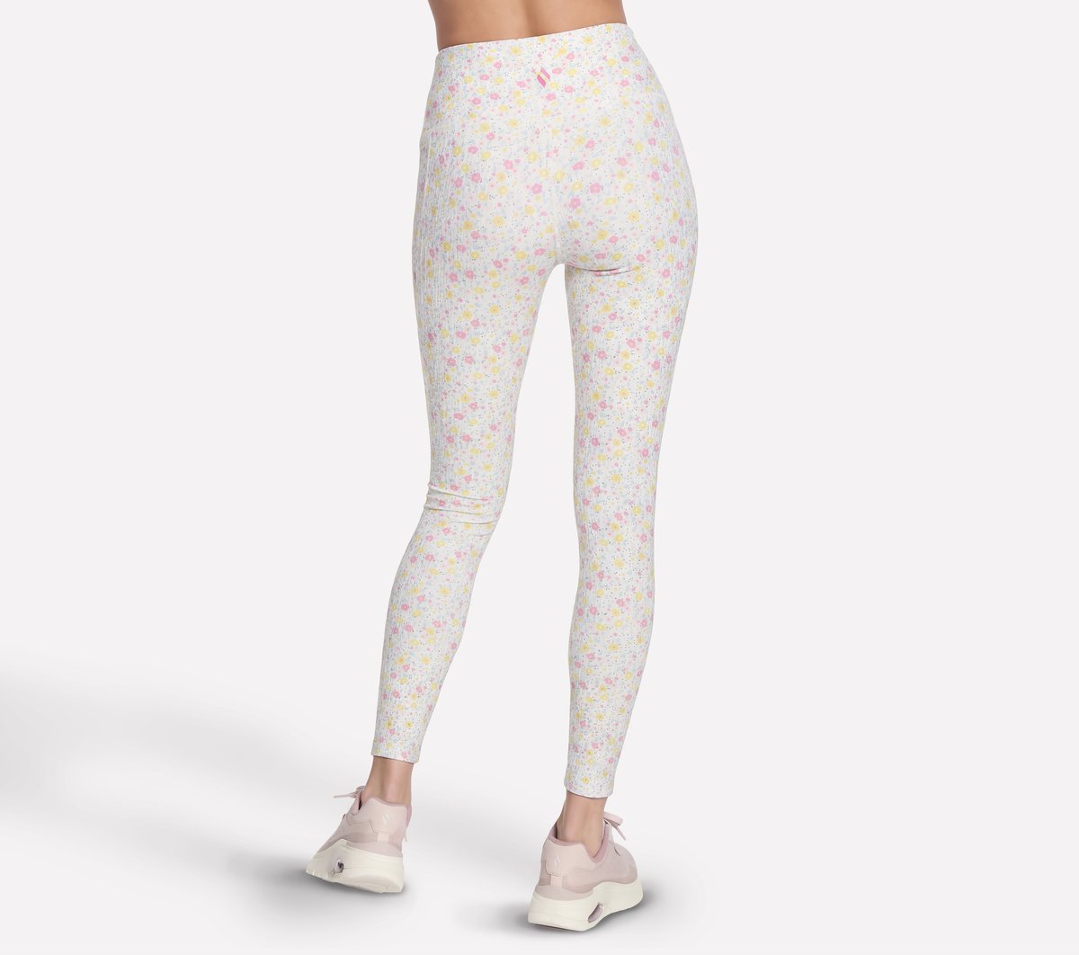 GO WALK Rib Floral Full Length High-Waisted Legging Women Skechers us