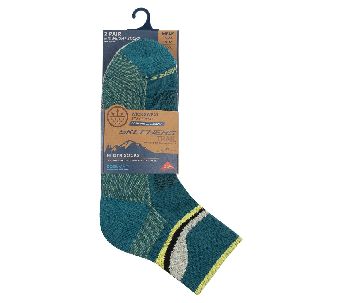 2 Pack Men's Quarter Trail Socks Men Skechers sale