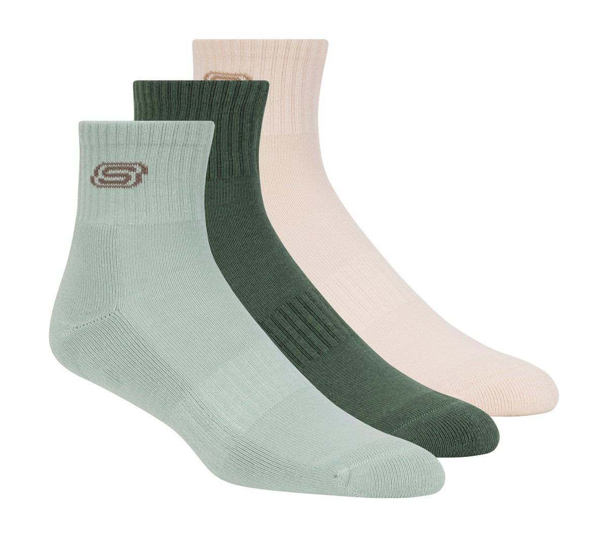 3 Pack Men's Lifestyle Quarter Socks Men Skechers outlet