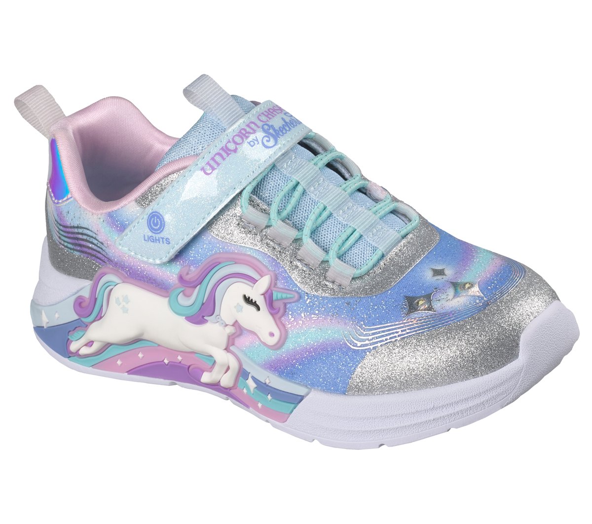 S-Lights: Unicorn Chaser Kids Skechers for sale