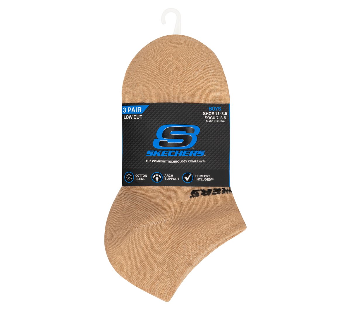 3 Pack Boys' Low Cut Cotton Socks Kids Skechers for sale