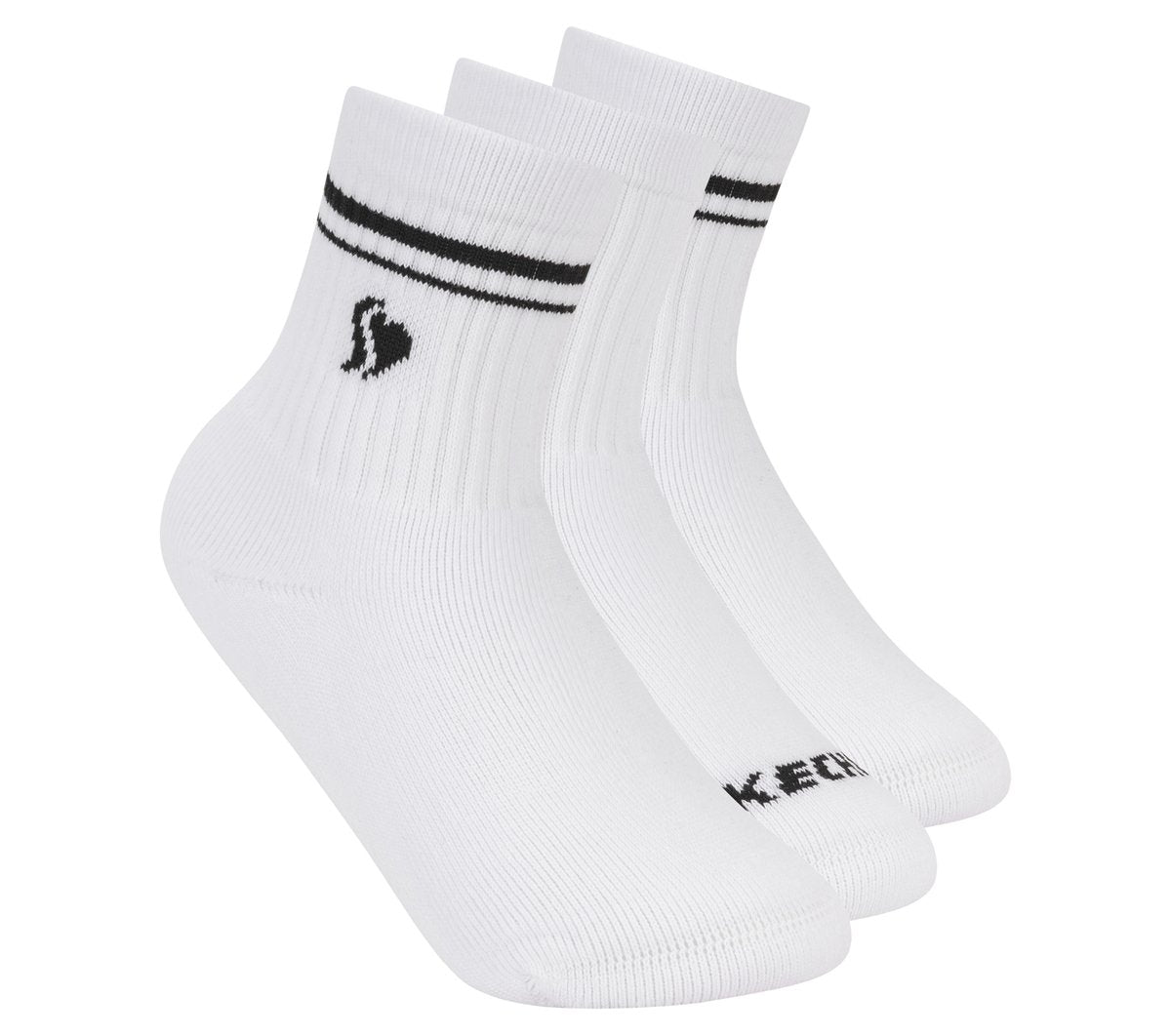 3 Pack Girls' Low Crew Ribbed Socks Kids Skechers online