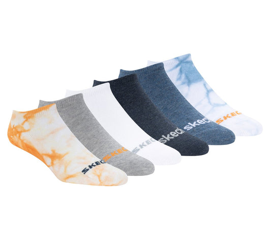 Cotton Tie-Dye No-Show Socks - 6 Pack Kids Skechers discount