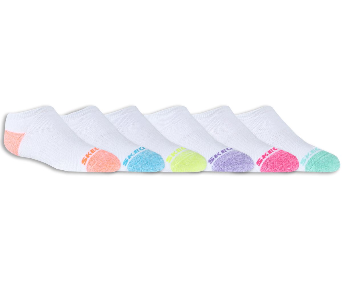 6 Pack Low Cut Walking Socks Kids Skechers outlet