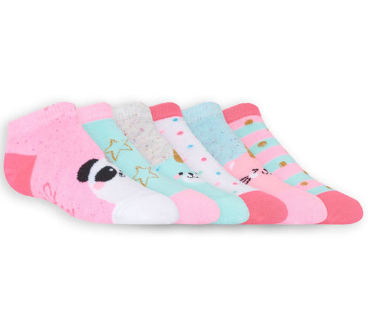 6 Pack Low Cut Cute Socks Kids Skechers sale